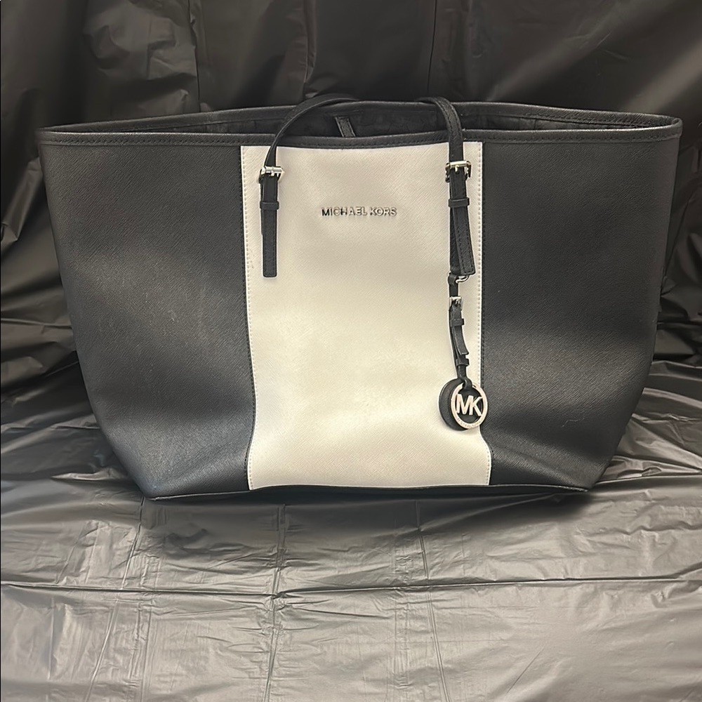 Michael Kors Two-Tone Black and White Tote
